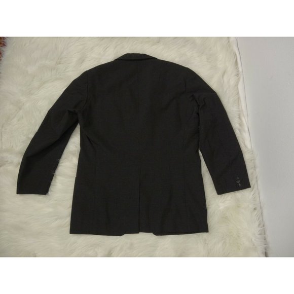 Raffaele Locorotondo mens Suit Jacket  Italian 3 Button Charcoal Dark Gray Sz 46 - Picture 5 of 12
